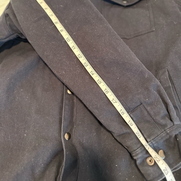 Men's XXL Dunbrooke Workwear Canvas Navy hooded jacket. New England Patriots. - Picture 6 of 15